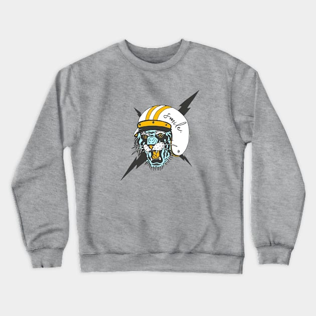 Tiger Rider Crewneck Sweatshirt by Looki